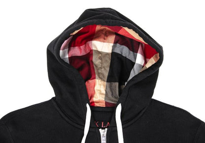 Burberry LABEL CRESTBRIDGE Check Hooded Zip Hoodie Size 3