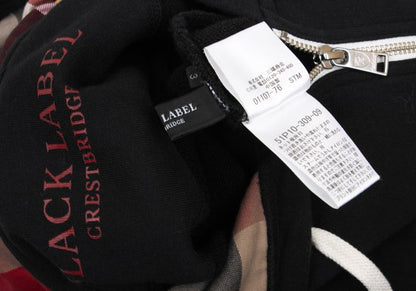 Burberry LABEL CRESTBRIDGE Check Hooded Zip Hoodie Size 3