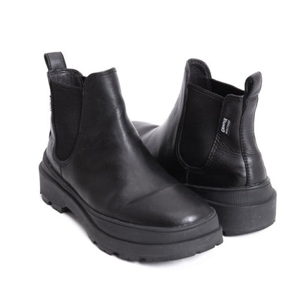 CAMPER Side-Gore Leather Boots Black Size 37 (23.5cm)