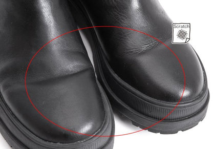 CAMPER Side-Gore Leather Boots Black Size 37 (23.5cm)