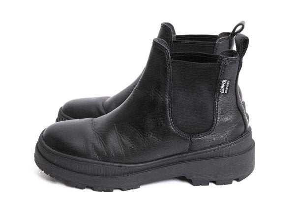CAMPER Side-Gore Leather Boots Black Size 37 (23.5cm)