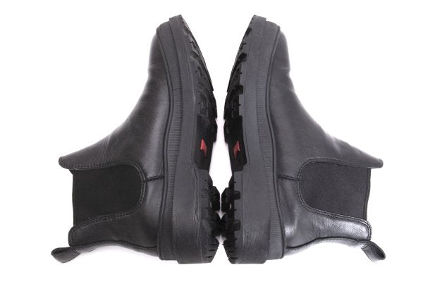 CAMPER Side-Gore Leather Boots Black Size 37 (23.5cm)