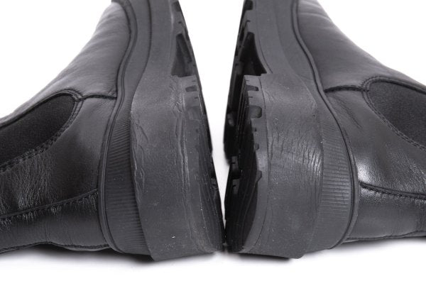 CAMPER Side-Gore Leather Boots Black Size 37 (23.5cm)