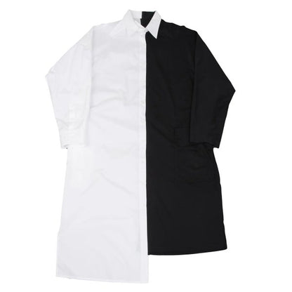 BLACK Scandal Yohji Yamamoto Asymmetric Shirt Black Size 2