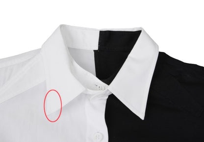 BLACK Scandal Yohji Yamamoto Asymmetric Shirt Black Size 2