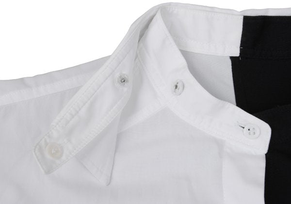 BLACK Scandal Yohji Yamamoto Asymmetric Shirt Black Size 2