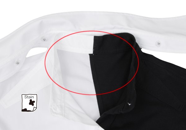 BLACK Scandal Yohji Yamamoto Asymmetric Shirt Black Size 2