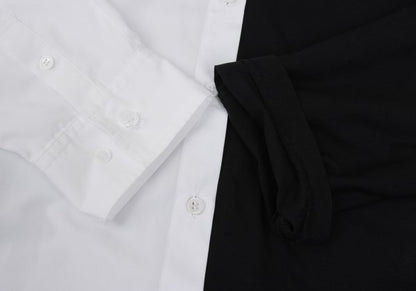 BLACK Scandal Yohji Yamamoto Asymmetric Shirt Black Size 2