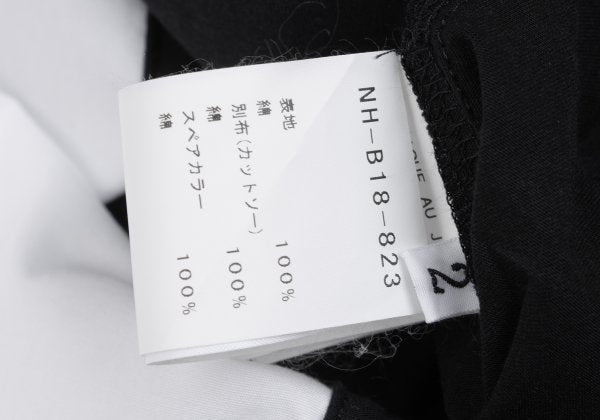 BLACK Scandal Yohji Yamamoto Asymmetric Shirt Black Size 2