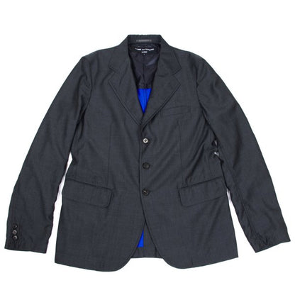 COMME des GARCONS HOMME Wool Stripe 3B Jacket Gray Size L