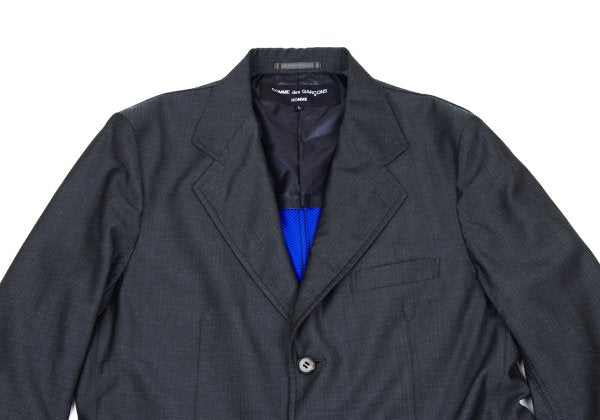COMME des GARCONS HOMME Wool Stripe 3B Jacket Gray Size L