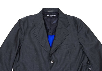 COMME des GARCONS HOMME Wool Stripe 3B Jacket Gray Size L