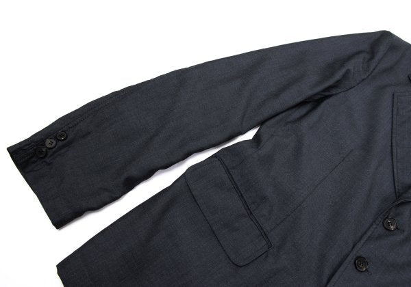 COMME des GARCONS HOMME Wool Stripe 3B Jacket Gray Size L