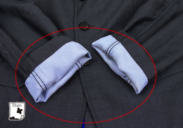 COMME des GARCONS HOMME Wool Stripe 3B Jacket Gray Size L