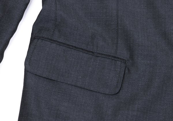 COMME des GARCONS HOMME Wool Stripe 3B Jacket Gray Size L