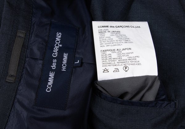 COMME des GARCONS HOMME Wool Stripe 3B Jacket Gray Size L