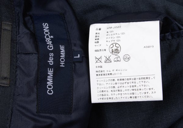 COMME des GARCONS HOMME Wool Stripe 3B Jacket Gray Size L