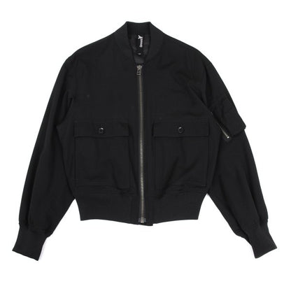 Ground Y 25SS Wool Gabardine Double Bomber Black Size 3