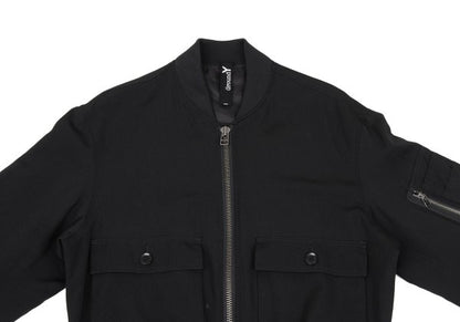 Ground Y 25SS Wool Gabardine Double Bomber Black Size 3