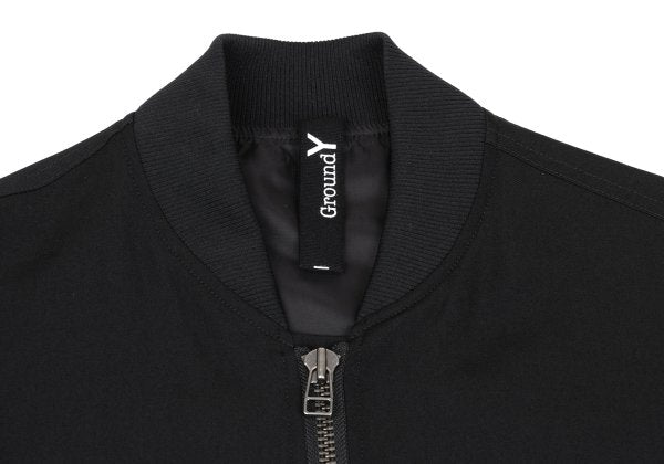 Ground Y 25SS Wool Gabardine Double Bomber Black Size 3