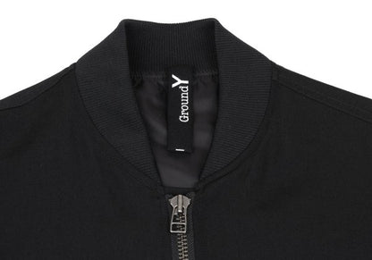 Ground Y 25SS Wool Gabardine Double Bomber Black Size 3