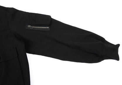 Ground Y 25SS Wool Gabardine Double Bomber Black Size 3