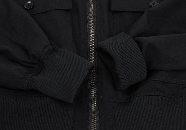 Ground Y 25SS Wool Gabardine Double Bomber Black Size 3