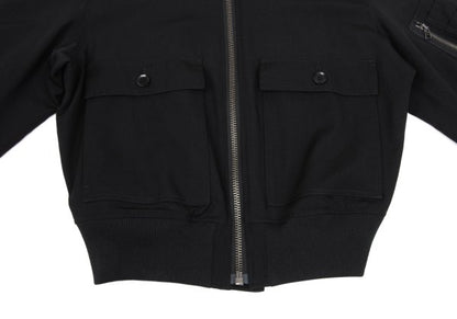 Ground Y 25SS Wool Gabardine Double Bomber Black Size 3
