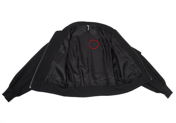 Ground Y 25SS Wool Gabardine Double Bomber Black Size 3