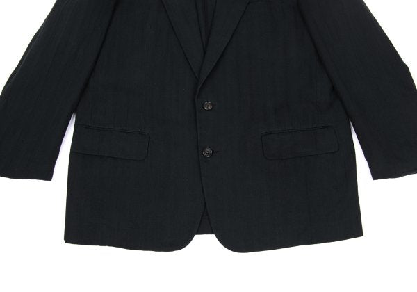 COMME des GARCONS HOMME Shadow Stripe 2B Jacket Black Size L