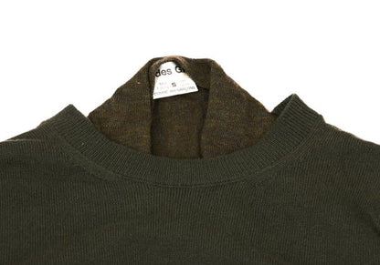 COMME des GARCONS Draped Wool Knit Sweater Khaki Size S