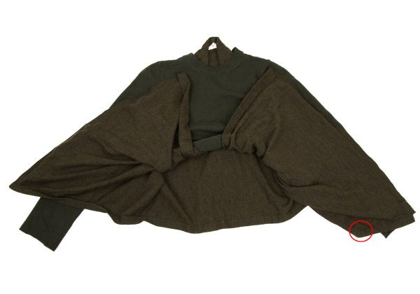 COMME des GARCONS Draped Wool Knit Sweater Khaki Size S