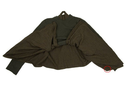 COMME des GARCONS Draped Wool Knit Sweater Khaki Size S