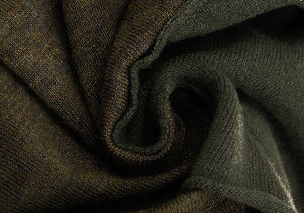 COMME des GARCONS Draped Wool Knit Sweater Khaki Size S