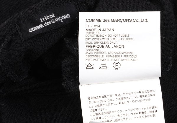 COMME des GARCONS tricot Hem String Sweater Black Size S
