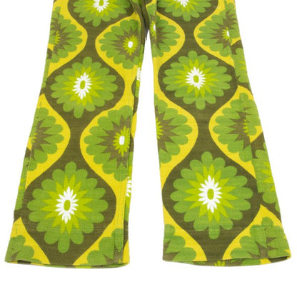 JUNYA WATANABE PINK Graphic Print Cotton Pants Green Size S