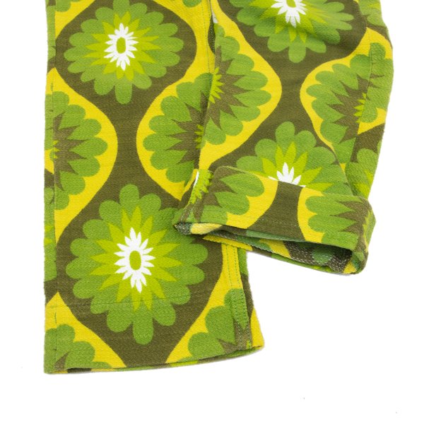 JUNYA WATANABE PINK Graphic Print Cotton Pants Green Size S
