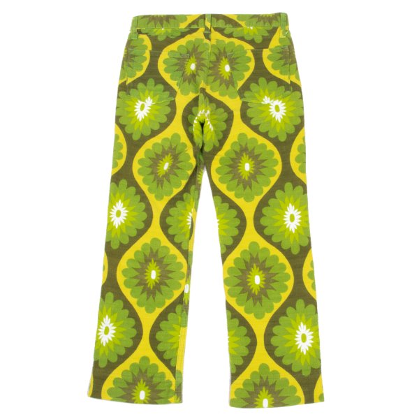 JUNYA WATANABE PINK Graphic Print Cotton Pants Green Size S