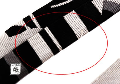 Jean Paul GAULTIER HOMME Geometric Woven Silk Tie Silver