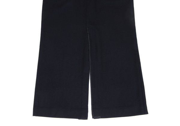Yohji Yamamoto FEMME 05AW Wool Piped Slit Skirt Navy Size 3