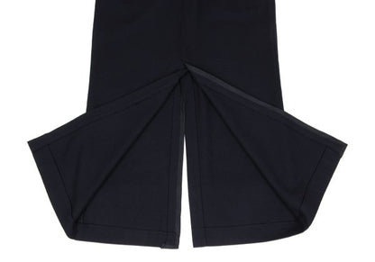 Yohji Yamamoto FEMME 05AW Wool Piped Slit Skirt Navy Size 3