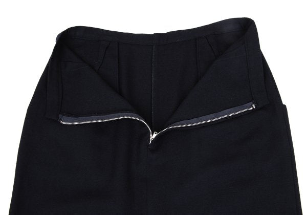 Yohji Yamamoto FEMME 05AW Wool Piped Slit Skirt Navy Size 3
