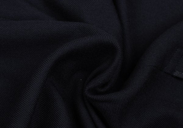 Yohji Yamamoto FEMME 05AW Wool Piped Slit Skirt Navy Size 3
