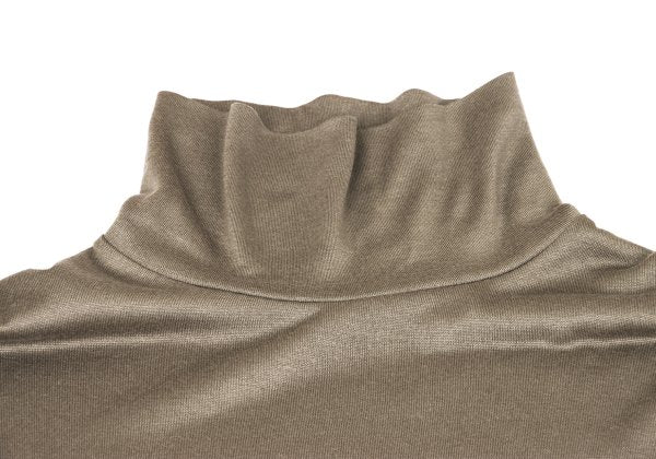 S'YTE Acrylic Wool Turtleneck Long Sleeve Top Beige Size 3