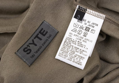 S'YTE Acrylic Wool Turtleneck Long Sleeve Top Beige Size 3