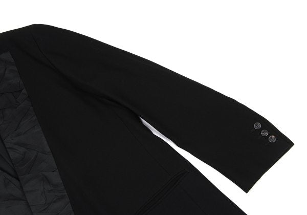 ISSEY MIYAKE MEN Wool Wrinkled Silk Jacket Black Size L