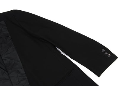ISSEY MIYAKE MEN Wool Wrinkled Silk Jacket Black Size L