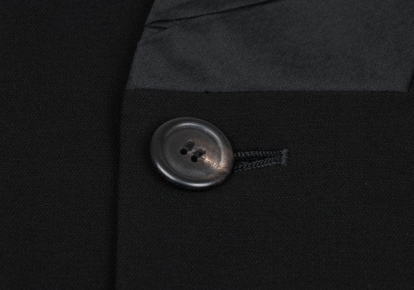 ISSEY MIYAKE MEN Wool Wrinkled Silk Jacket Black Size L