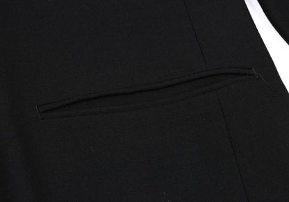 ISSEY MIYAKE MEN Wool Wrinkled Silk Jacket Black Size L