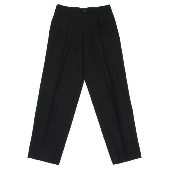 ISSEY MIYAKE MEN Wool Two-Tuck Pants Black Size L